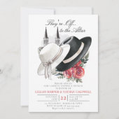 ケンタッキーダービー結婚のブライダルシャワーバラスパイア 招待状 (正面)