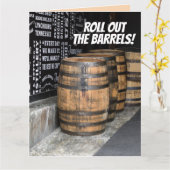 ケンタッキーバーボン誕生日グリーティングカード カード (黄色い花)