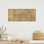 ケンタッキーパノラママップケンタッキー ポスター (キッチン)