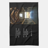 ケンタッキービュー – ザ・バーン、詩篇121:1-2 キッチンタオル (縦)