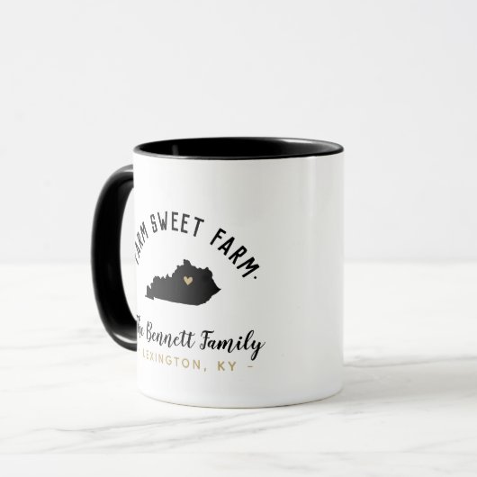 ケンタッキーファームスウィートファームファミリーモノグラムマグ マグカップ (正面左)