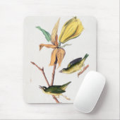 ケンタッキーフライを引くウォーブラーバードイラストレーション マウスパッド (マウス)