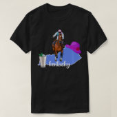 ケンタッキーホースレーシングラバーダービーパーティー Tシャツ (デザイン正面)