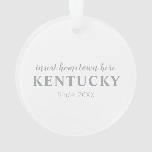 ケンタッキーホームタウンパーソナライズされたオーナメント オーナメント (裏面)