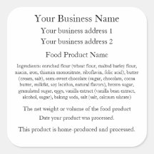 ケンタッキーホームベーカーのラベル