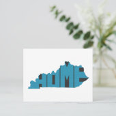 ケンタッキーホーム州ブルーワードアート ポストカード (スタンド正面)