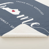 ケンタッキーホーム州 パーソナライズされた シェルパブランケット (3/4)