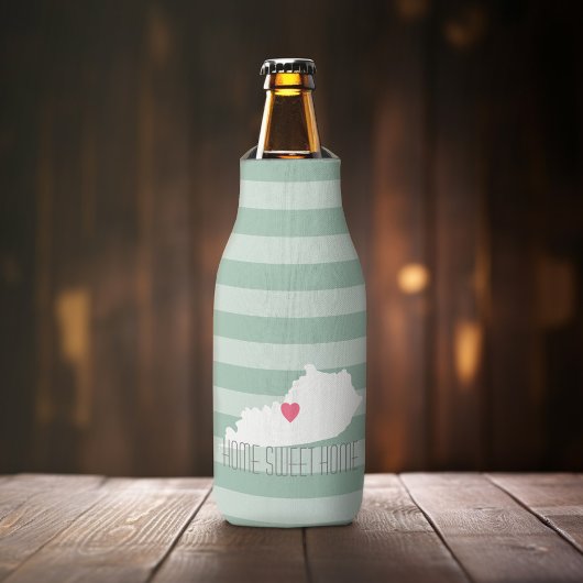 ケンタッキーマップホーム州ラヴカスタムハート ボトルクーラー