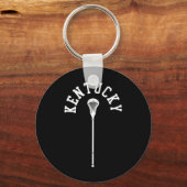 ケンタッキーミニマリスト垂直ラクロススティックレトロ キーホルダー (正面)