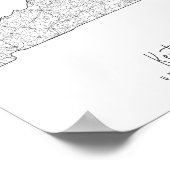 ケンタッキーミニマル通りの地図 ポスター (角)