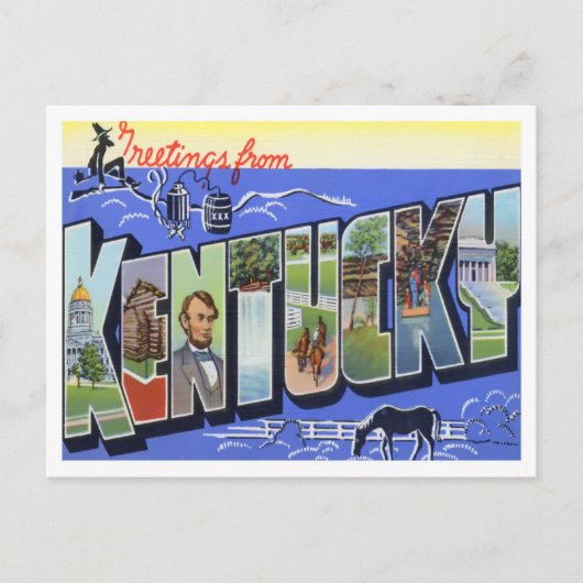 ケンタッキーヴィンテージ大文字葉書 ポストカード (正面)