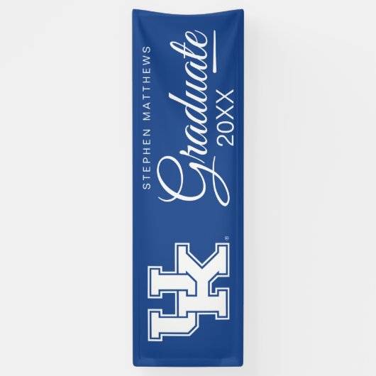 ケンタッキー大学|卒業式 横断幕 (縦)