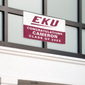 ケンタッキー大学(東部) | EKU 横断幕 (ビルの外側)