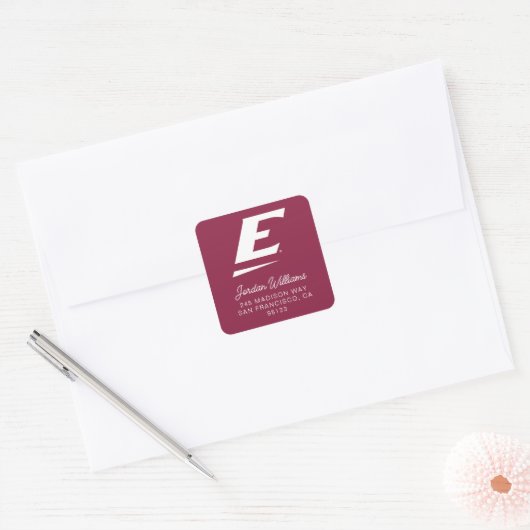 ケンタッキー大学(Eastern Kentucky University) スクエアシール (封筒)