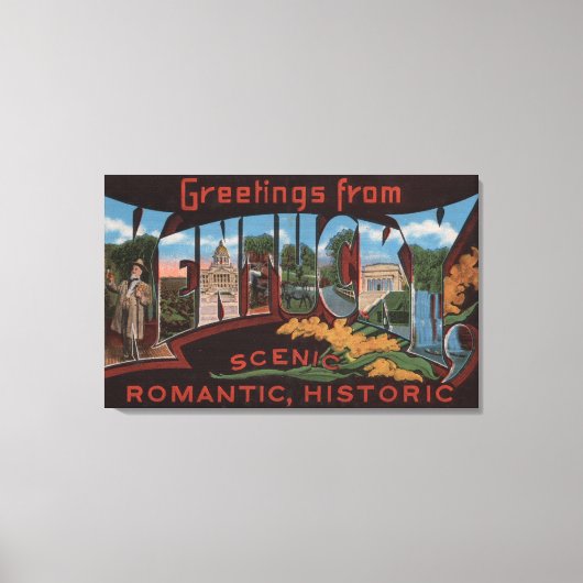 ケンタッキー大文字の情景ケンタッキー3 キャンバスプリント (正面)