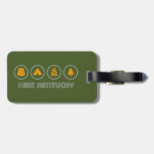 ケンタッキー州のハイキング ラゲッジタグ (裏面横)