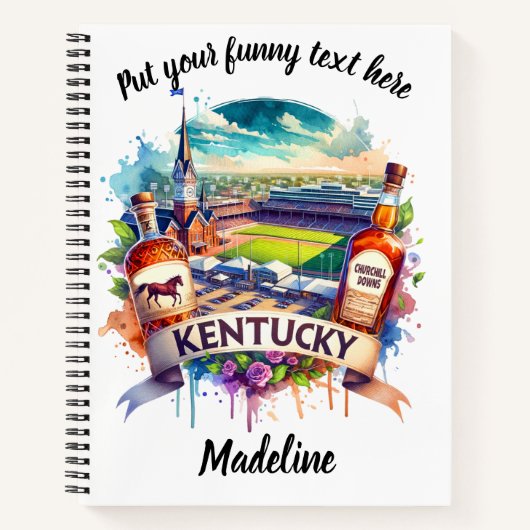 ケンタッキー州のランドマークへの水の色の献上品 ノートブック (正面)
