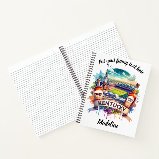 ケンタッキー州のランドマークへの水の色の献上品 ノートブック (内部)