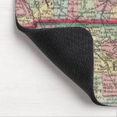 ケンタッキー州の地図とテネシー州 マウスパッド (コーナー)