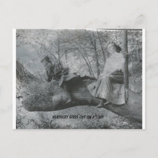 ケンタッキー州の少女たち、枝の上で ポストカード
