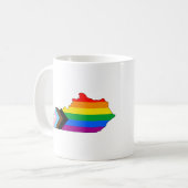 ケンタッキー州の誇りLGBTQ進歩の誇り コーヒーマグカップ (正面左)