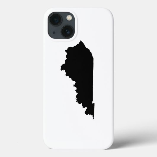 ケンタッキー州の黒と白のデザイン Case-Mate iPhoneケース (裏面)