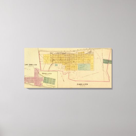 ケンタッキー州イーストアシュランド キャンバスプリント (正面)