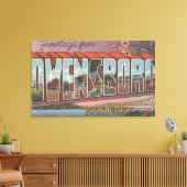 ケンタッキー州オーウェンズボロ – 大きな文字のシーン キャンバスプリント (インサイチュ (リビング))