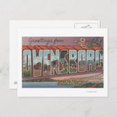 ケンタッキー州オーウェンズボロ – 大きな文字のシーン ポストカード (正面/裏面)