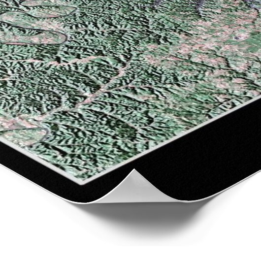 ケンタッキー州カンバーランド湖ケンタッキー衛星サイト ポスター (角)