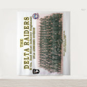 ケンタッキー州フォートキャンベルでのDELTA RAIDERS GROUPの写真 タペストリー (正面)