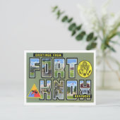 ケンタッキー州フォートノックスヴィンテージビッグレター ポストカード (スタンド正面)