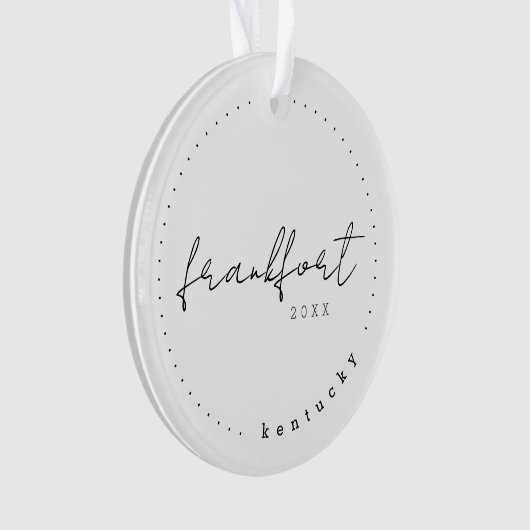 ケンタッキー州フランクフォートKY旅行統一された州 オーナメント (正面)