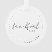 ケンタッキー州フランクフォートKY旅行統一された州 オーナメント (正面)