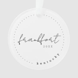 ケンタッキー州フランクフォートKY旅行統一された州 オーナメント