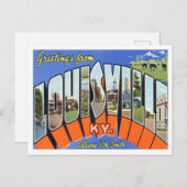 ケンタッキー州ルイビルヴィンテージビッグレター ポストカード (正面/裏面)