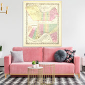 ケンタッキー州ルイビル市 キャンバスプリント (インサイチュ (リビング))