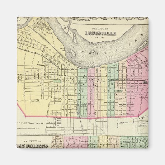 ケンタッキー州ルイビル市 マグネット (正面)