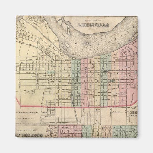 ケンタッキー州ルイビル市 マグネット (正面)