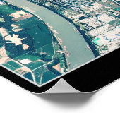 ケンタッキー州ルイビル衛星ポスター ポスター (角)