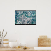 ケンタッキー州ルイビル衛星ポスター ポスター (キッチン)