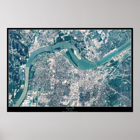 ケンタッキー州ルイビル衛星ポスター ポスター (正面)