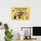 ケンタッキー州ルイビル。 ポスター (ホームオフィス)