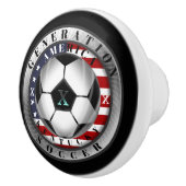 ケンタッキー州世代Xアメリカンサッカー セラミックノブ (右)