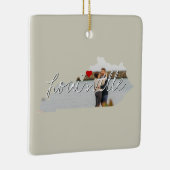 ケンタッキー州写真の挿入物と町名 セラミックオーナメント (右)