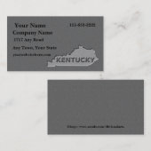 ケンタッキー州名刺の石の外観 名刺 (正面/裏面)