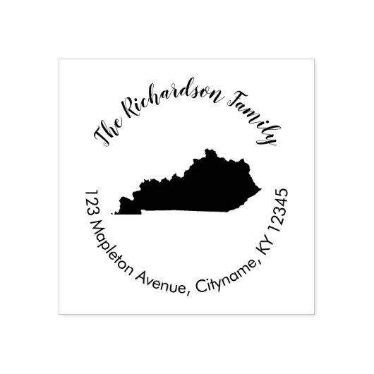 ケンタッキー州差出人住所ゴムスタンプ ラバースタンプ (インプリント)