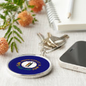 ケンタッキー州旗デザイン キーホルダー (側面)