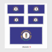 ケンタッキー州旗デザイン シール (シート)