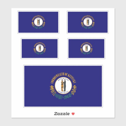 ケンタッキー州旗デザイン シール (シート)